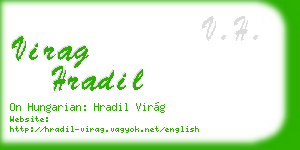 virag hradil business card